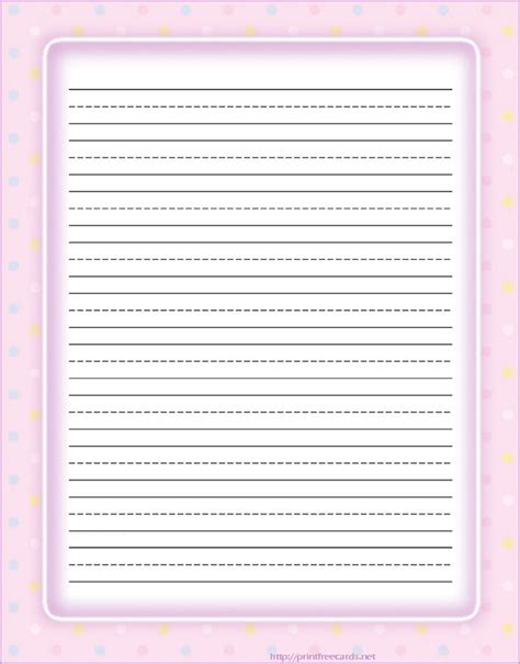 Printable Lined Paper Free Printable Stationery Stationery Craft