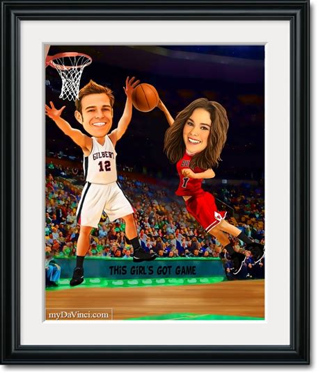 Basketball Players Caricature From Photos