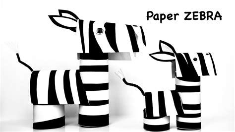 How To Make A Paper Zebra Easy Kids Craft Paper Animal කඩදාසි