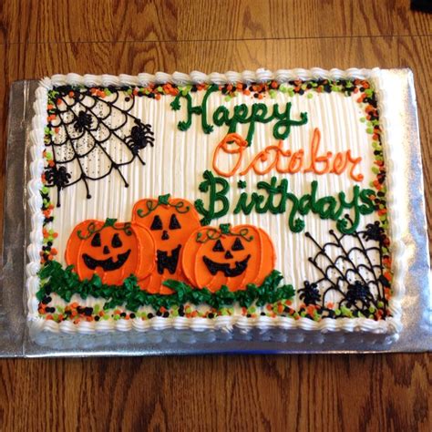 October Birthday Cake Halloween Birthday Cakes Halloween Cake