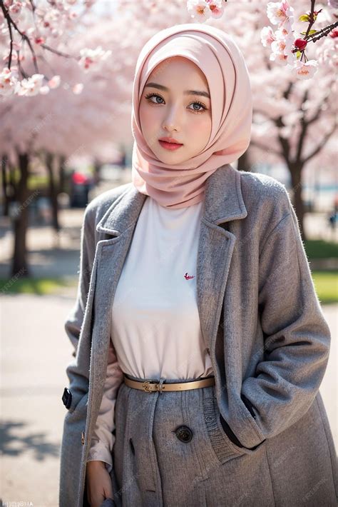 Premium Ai Image Beautiful Islamic Girl Wearing Hijab