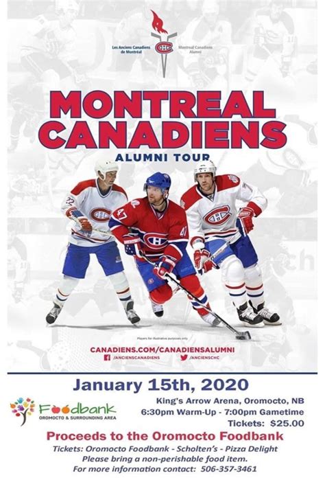 Монреаль канадиенс (montreal canadiens) на nhl.ru. Montréal Canadiens Alumni Tour Fundraiser for the Oromocto ...