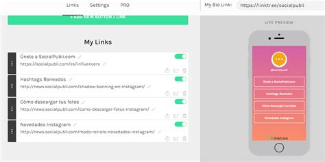 Linktree Instagram Social Publi Blog