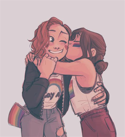 Lesbian Art Lesbian Pride Anime Girlxgirl Cute Lesbian Couples