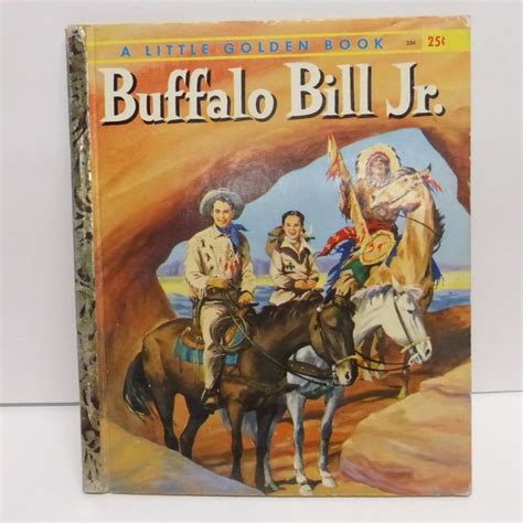 Vintage Little Golden Book Buffalo Bill Jr By Gladys Wyatt Pictures By