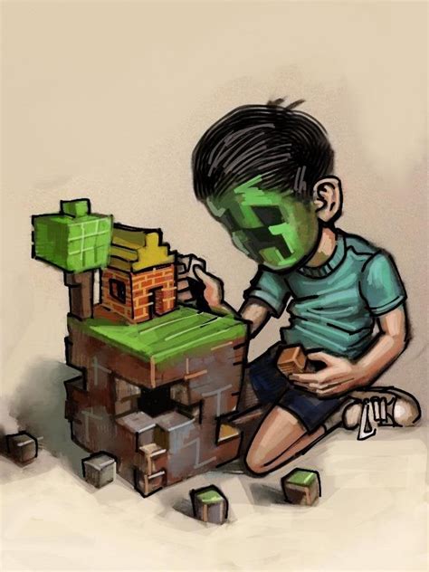 Little Creeper Boy Minecraft