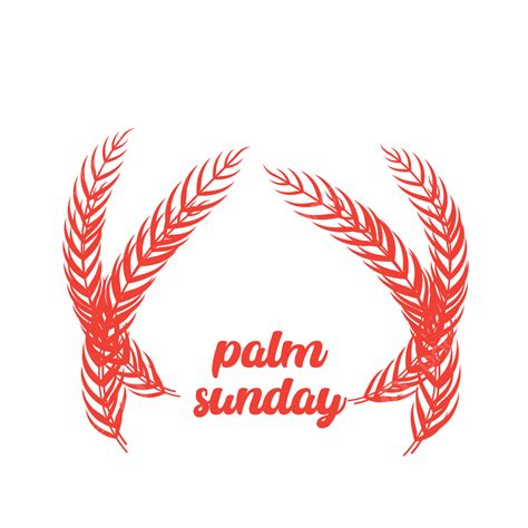 Creative Palm Sunday Vector Png Palm Sunday Poster Greeting Png And