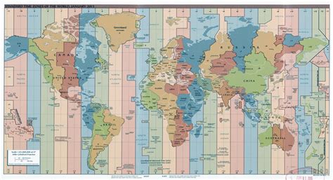 World Time Zone Map 2023