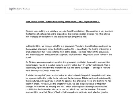 How Does Charles Dickens Use Setting In The Novel Great Expectations Gcse English Marked By