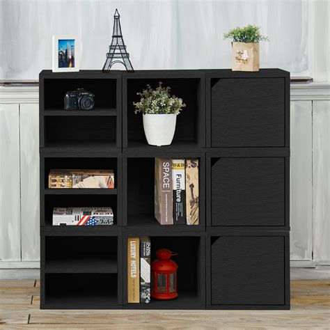Way Basics Eco Friendly Stackable Connect Storage Cube With Shelf