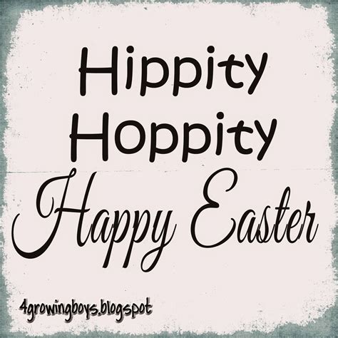 4 Growing Boys Hippity Hoppity Happy Easter