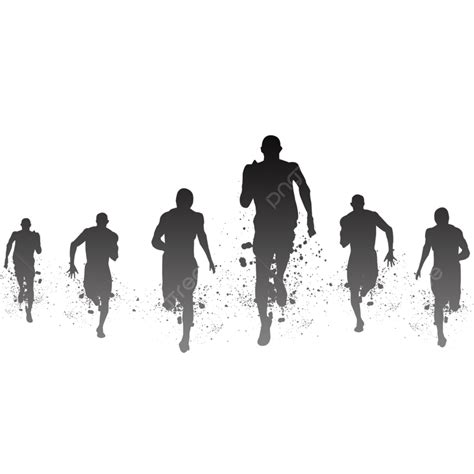 Runners Silhouette Png Transparent Front Runner Silhouette Front