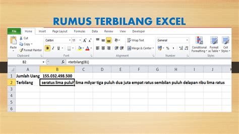 Cara Membuat Rumus Terbilang Excel Blog Tutorial Microsoft Excel