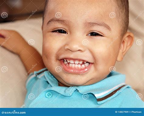 Smiling Cute Little Boy Smiling Stock Image Image Of Character Face