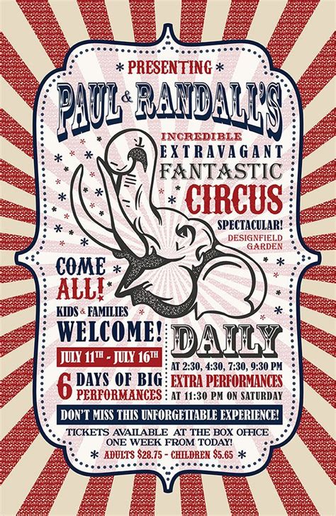 Vintage Circus Poster Design Vintage Circus Posters Circus Poster