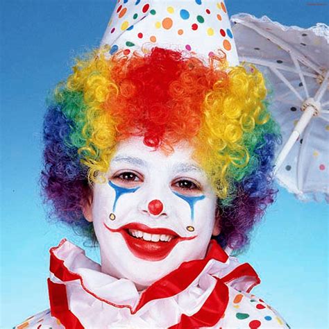 Childs Rainbow Clown Wig Clown Wig Clown Face Paint Clown Makeup