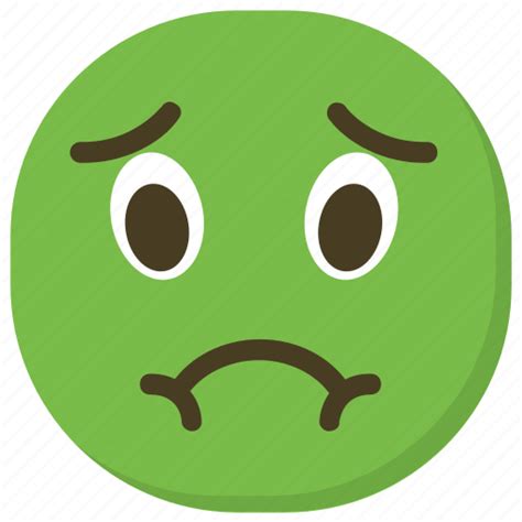 Emoticon Nauseated Emoji Puke Face Smiley Vomit Emoji Icon