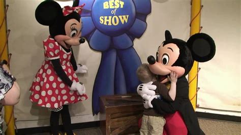 Mickey And Minnie Mouse In The Judges Tent In Toontown At Magic