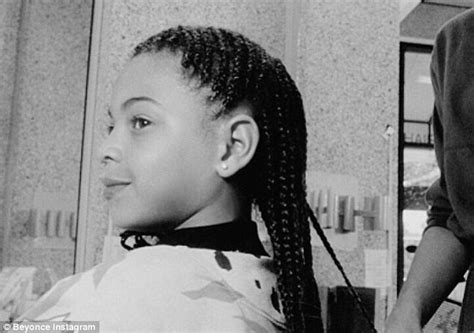 Beyonce Shares Photo Of Herself Aged Eight With Braids Daily Mail Online