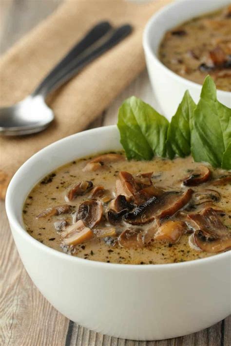 Simple And Ultra Creamy Vegan Cream Of Mushroom Soup Rich And