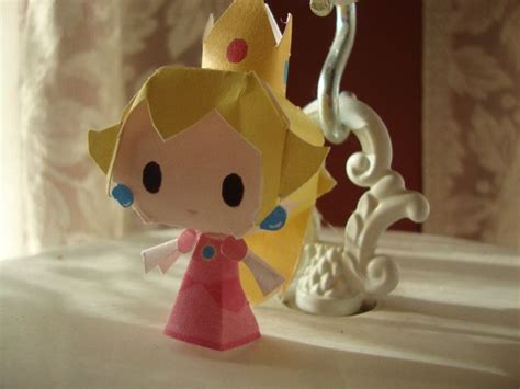 Peach Chibi Papercraft By Animegang On Deviantart Paper Crafts Paper