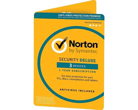 Norton Security Deluxe 3 Devices 1year2020 Antivirus Included Uk