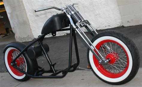 N92 Og Fat Tire Old School Bobber With Whitewalls Malibu Motorcycle Works