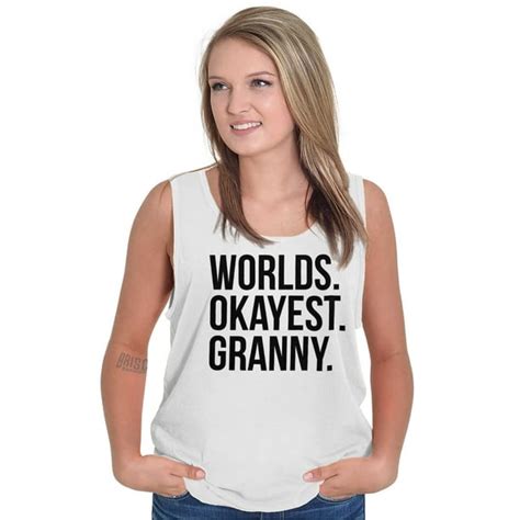 Brisco Brands Worlds Okayest Tank Tops T Shirts Tees For Womens
