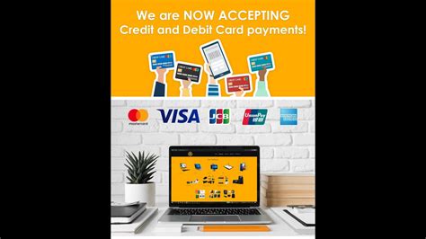 We Are Now Accepting Credit Cards And Debit Payments Youtube