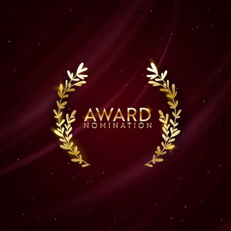 Premium Vector Award Nomination Design Background Golden Winner