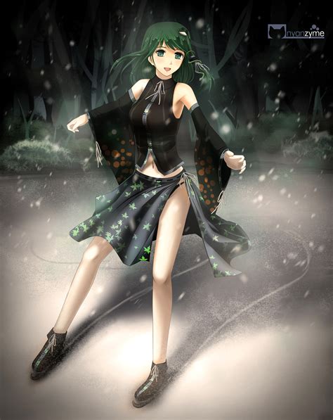 Ice Skater Sanae By Nyanzyme On Deviantart