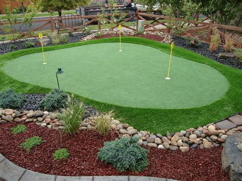 Putting green turf artificial grass for golf progreen via progreen.com. How to Build A Putting Green? - HomesFeed
