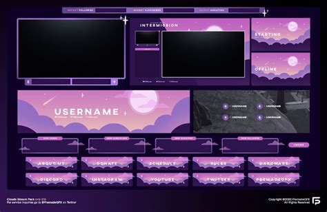Twitch Overlay Animated Twitch Stream Overlay Package Neon Etsy Gambaran
