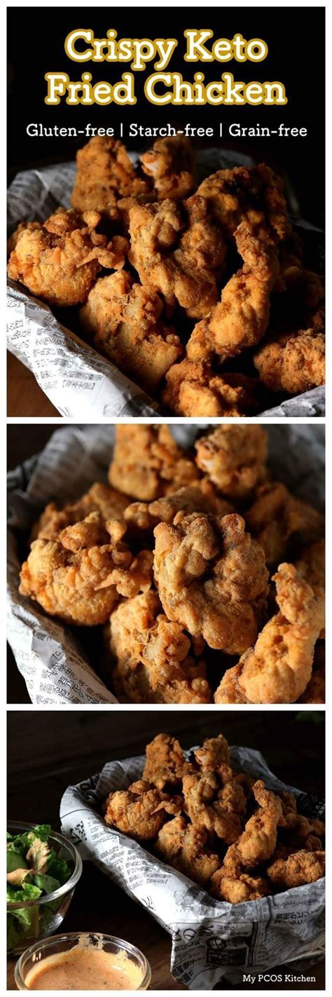 A chicken recipe that is loaded with flavor like sweetness, salty i've been using it for chocolate as well! My PCOS Kitchen - Crispy Keto Fried Chicken - These low carb boneless chicken pieces are the ...