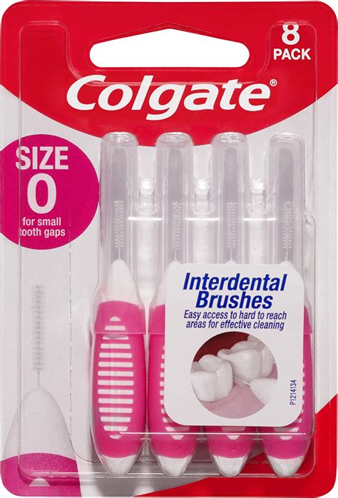 Colgate Interdental Brushes 8 Pack Soft Bristles Size 0 For Small