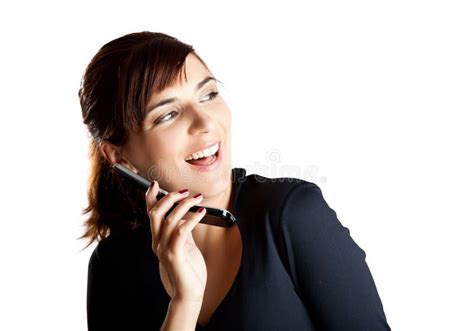 Making A Phone Call Stock Image Image Of Happy Cute 14750955