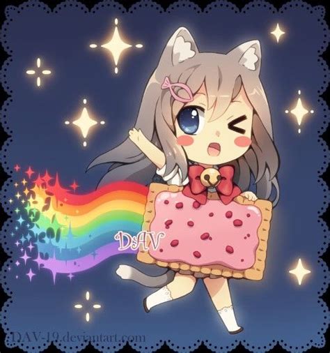 Nyan Cat Pop Tart Cat Human Version By Dav 19 Chibi Bonito Chibi