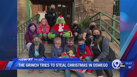The Grinch Tries To Steal Christmas In Oswego Youtube