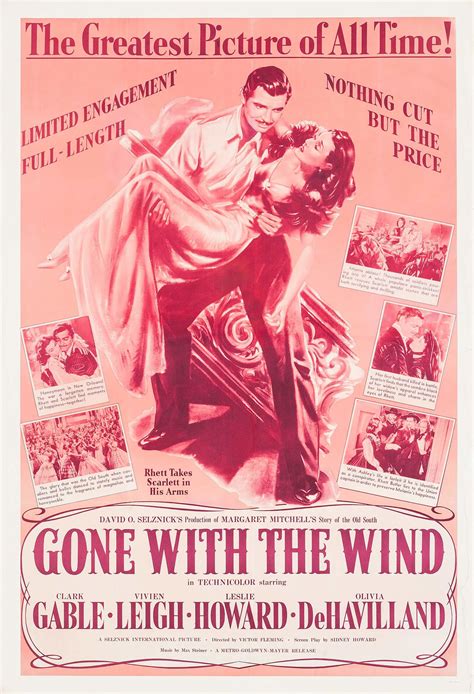 Classic Vintage Movie Posters Gone With The Wind Chase Card Set