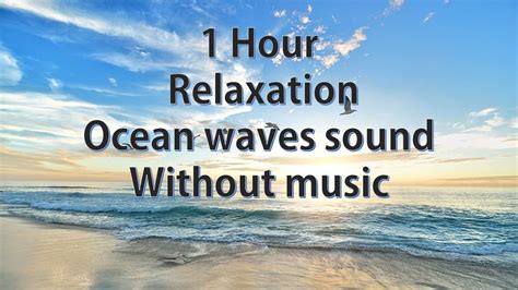 1 Hour Ocean Waves Nature Sounds For Relaxation Meditation Reading And