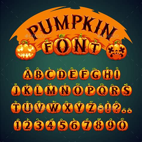 Halloween Pumpkin Font By Voysla Graphicriver