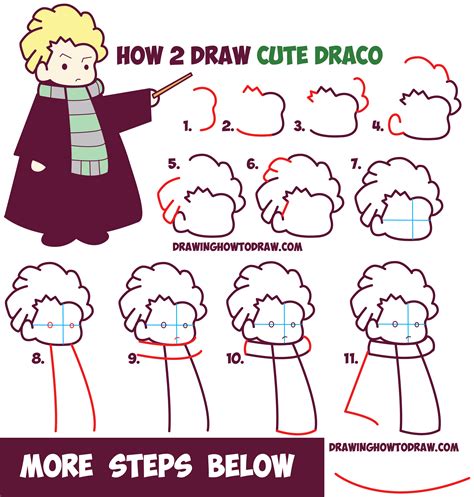 If you can draw letters, numbers, and simple shapes then you will be able to draw these characters with no problem. How to Draw Cute Draco Malfoy from Harry Potter (Chibi ...