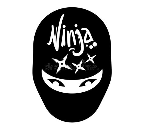 Ninja Symbol Design Stock Vector Illustration Of Black 115970372