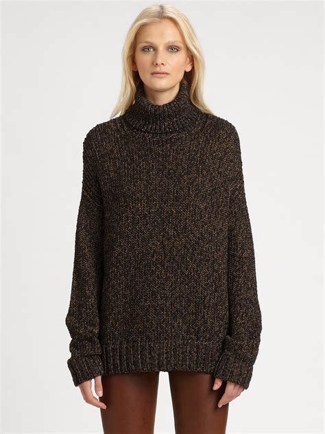 Lyst Alc Lukas Oversized Turtleneck Sweater In Black