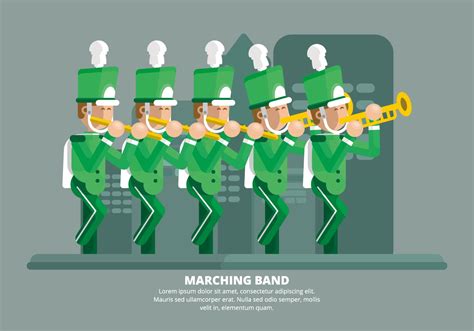 Marching Band Illustration 157006 Vector Art At Vecteezy