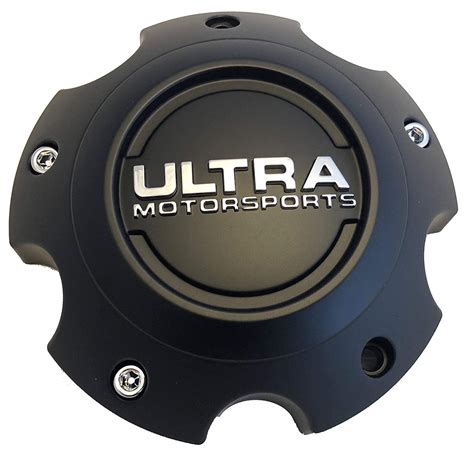 Ultra 5 Lug Black Wheel Center Cap Qty 1 Pn 89 9750 With Bolts