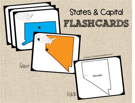 States And Capitals Flashcards This Reading Mama