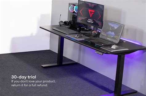 Standing Gaming Desk Best Height Adjustable Gaming Desk For Pc