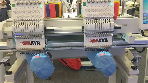 Maya Embroidery Machine Tcl-1202 Flat/ T-shirt/ Cap Tubular 2 Head ...