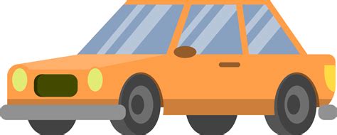 Download Free Download High Quality Cartoon Car Png Icon Orange